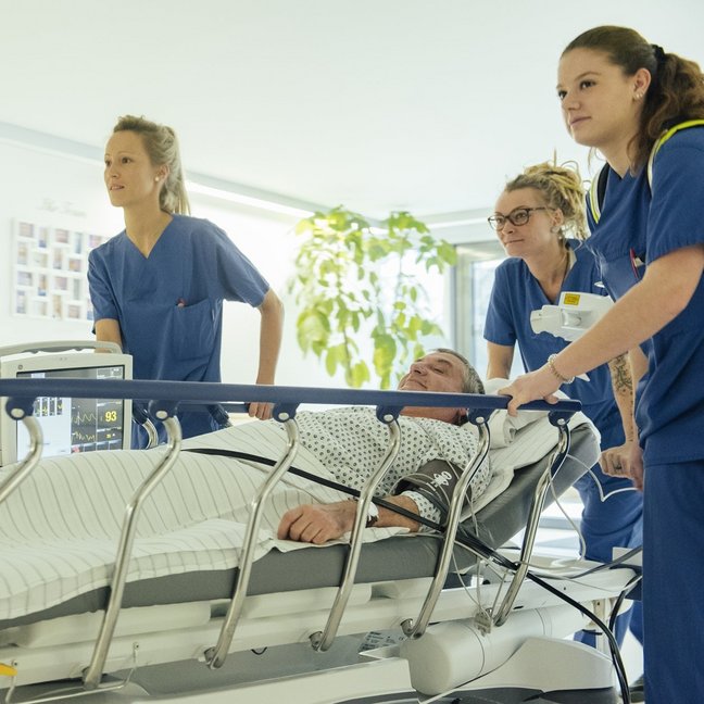 Pflegerinnen im Einsatz